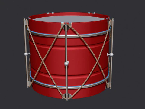Singolo tamburo 3D Modello 3D