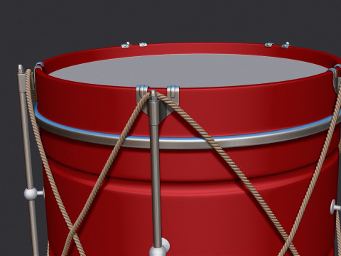 Single Drum 3D 3Dモデル