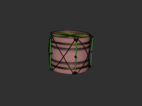 Single Drum 3D 3Dモデル