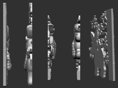 Donkey Bas Relief Model do druku 3D