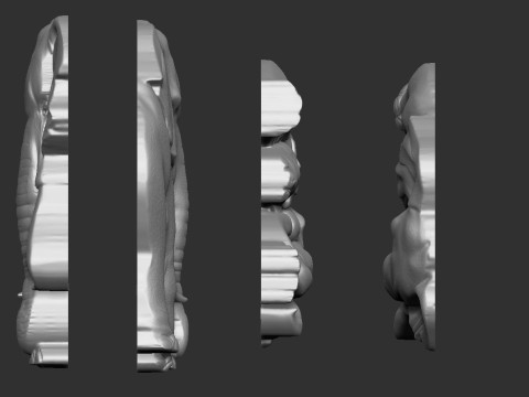 Elephant Bas Relief 3D Принт Модель
