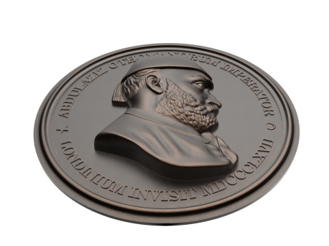 Abdul Aziz Sultan Medal Model Cetak 3D