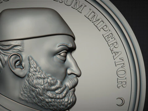Abdul Aziz Sultan Medal 3D Print Model