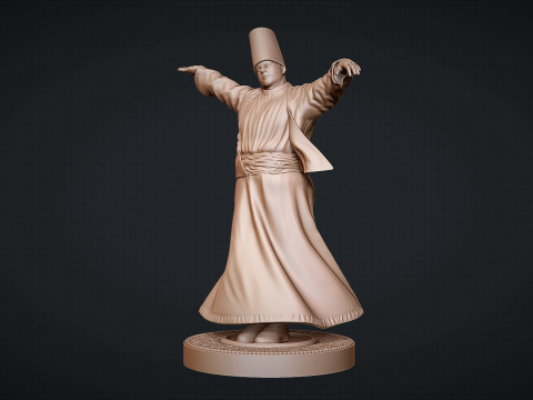 The Whirling Dervishes Modello di stampa 3D