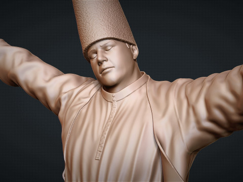 The Whirling Dervishes Modello di stampa 3D