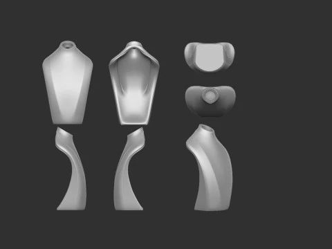 Necklace stand 3D Print Model