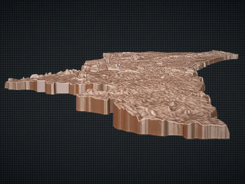Istanbul City 3d map 3D Print Model