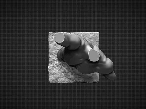 Male Torso Modèles 3D en vedette
