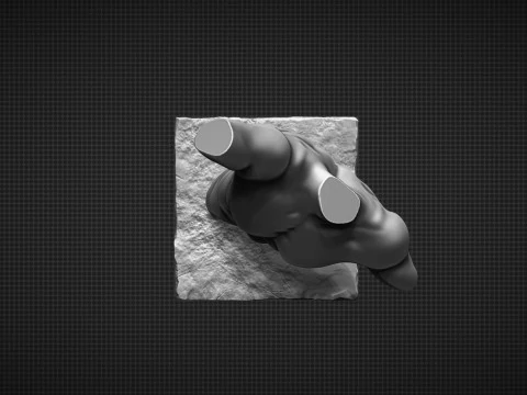 Male Torso 3D Print Model