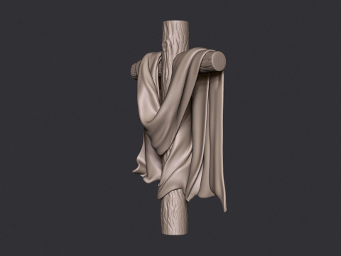 Wooden Cross Low-poly 3D 프린트 모델