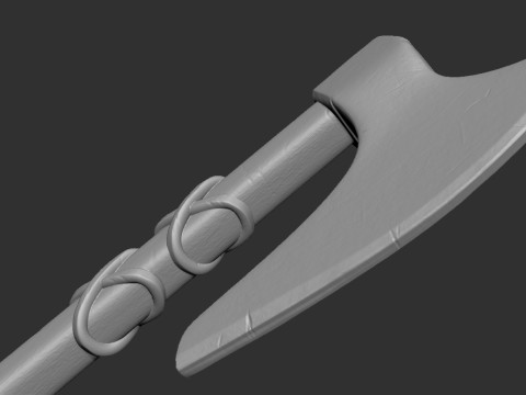 Medieval Axe 3D Druckmodell