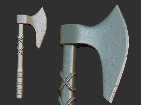 Machado Medieval Modelo de Impressão 3D
