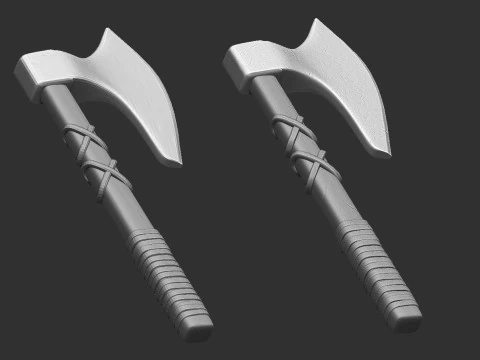 Machado Medieval Modelo de Impressão 3D