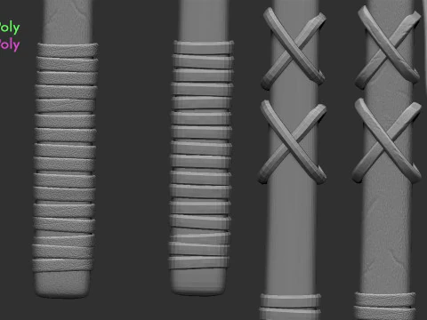 Machado Medieval Modelo de Impressão 3D