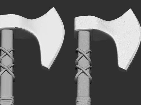 Machado Medieval Modelo de Impressão 3D