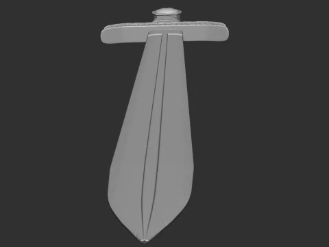 Medieval Sword 3D Print Model