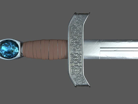 Medieval Sword 3D Print Model