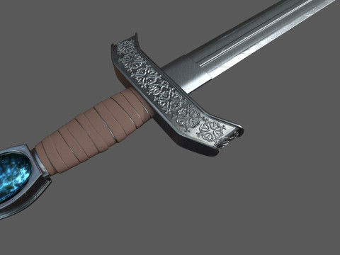 Medieval Sword 3D 打印模型