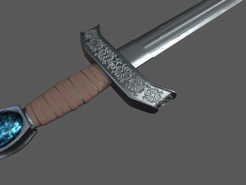 Medieval Sword 3D Print Model