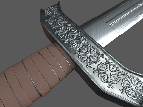 Medieval Sword 3D 打印模型