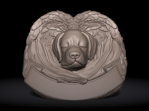 Dog Monument 3D Print Model