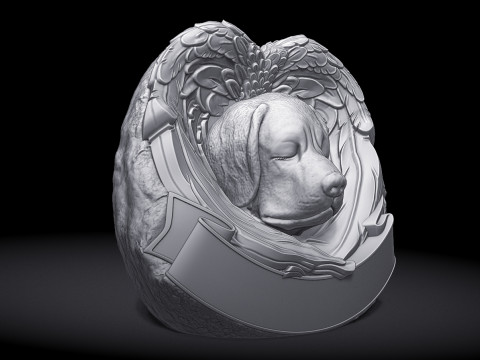 Dog Monument 3D Print Model