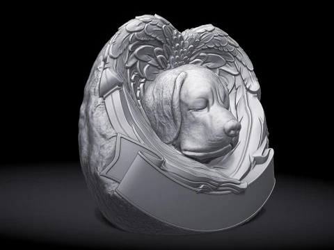 Dog Monument 3D Print Model