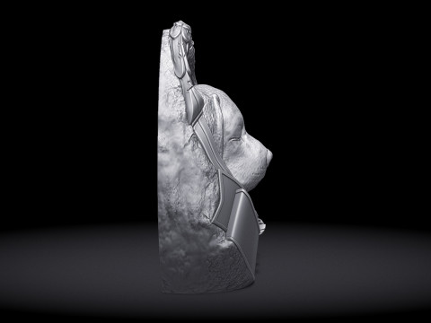 Dog Monument 3D Print Model