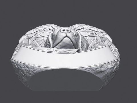 Dog Monument 3D Print Model