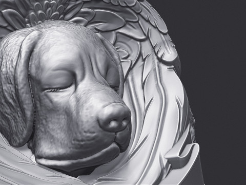 Dog Monument 3D Print Model