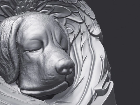 Dog Monument 3D Print Model