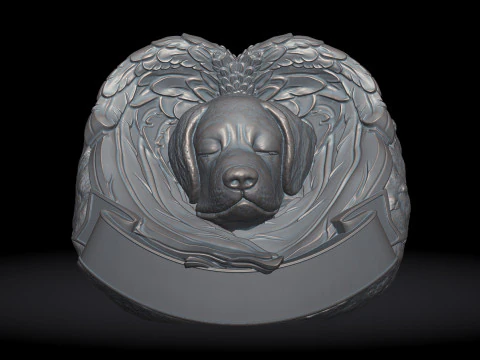 Dog Monument 3D Print Model