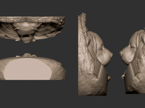 Dog Monument 3D Print Model