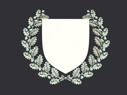 Wreath and Shield 3Dプリントモデル