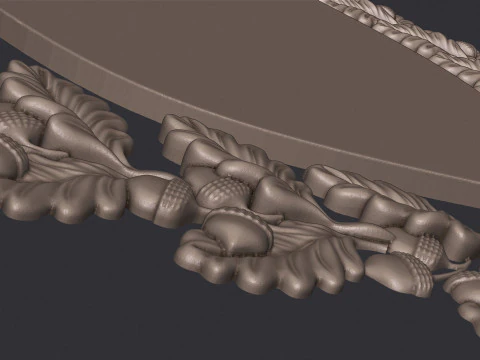 Wreath and Shield 3D Print Model