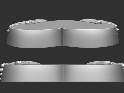 Heart Shaped Tombstone Model Cetak 3D