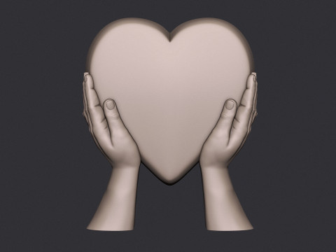 Heart Shaped Tombstone Model Cetak 3D