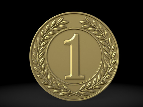 Award Medal 1st-2nd-3rd 3D Print Model