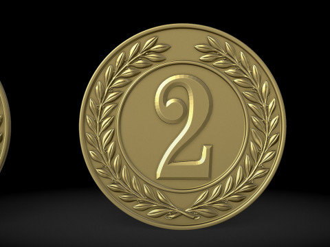 Award Medal 1st-2nd-3rd 3D Print Model