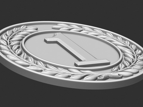 Award Medal 1st-2nd-3rd 3D Print Model