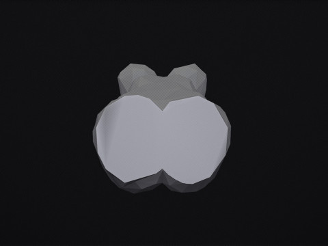Female Torso Triangulated Stylized Model Cetak 3D