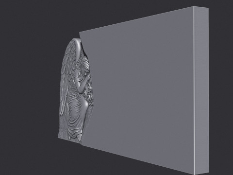 Angel Monument Tombstone 3D Baskı Modeli