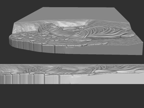 Angel Monument Tombstone 3D Baskı Modeli