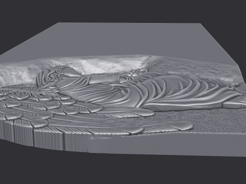 Angel Monument Tombstone 3D Baskı Modeli