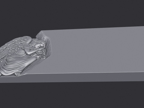 Angel Monument Tombstone 3D Baskı Modeli