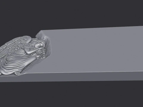 Angel Monument Tombstone 3D Print Model