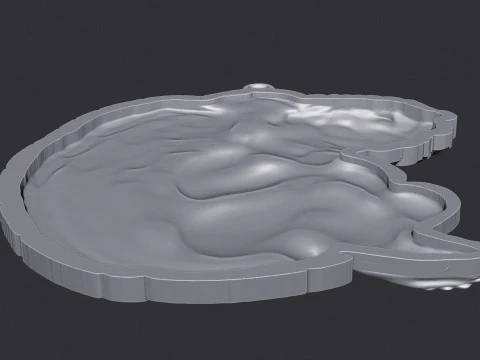 Sleeping Baby Angel Pendant 3D Print Model