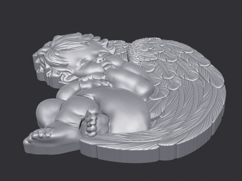 Sleeping Baby Angel 3D 3D Принт Модель