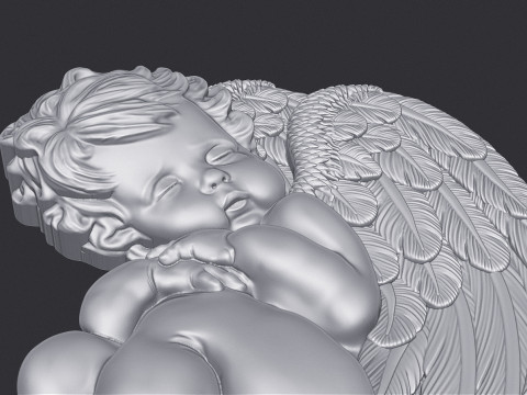 Sleeping Baby Angel 3D 3D Принт Модель