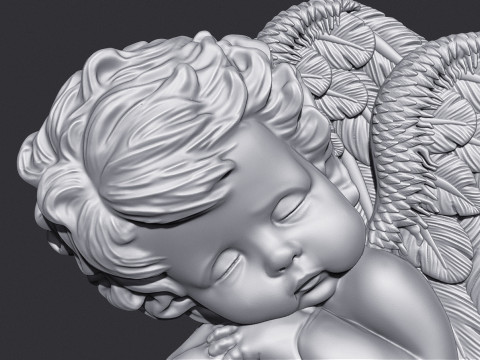 Sleeping Baby Angel 3D 3D Принт Модель